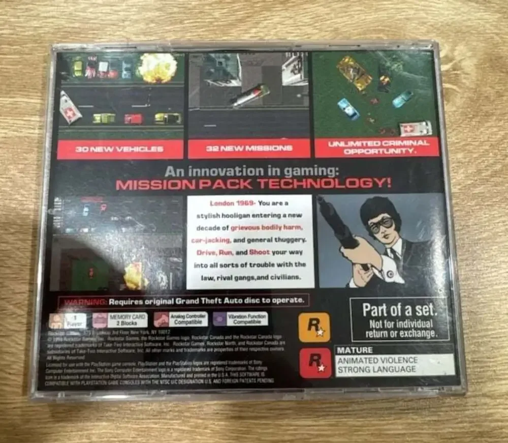 Grand Theft Auto Collector's Edition: Mission Pack #1 London 1969 for PS1